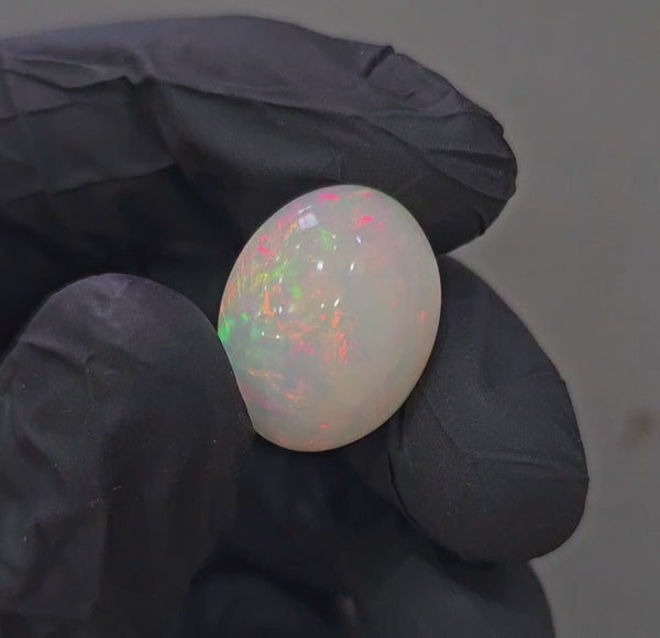 Natural Ethiopian Opal Cabochon Multi Fire | Oval| Size: 20x15mm | 14.3Cts
