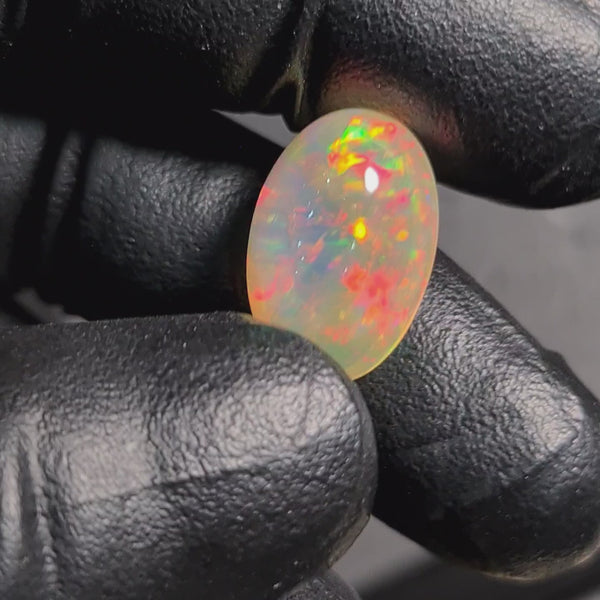 1  Pcs Of Natural Ethopian Opal  | Oval Shape | Size: 17x11mm