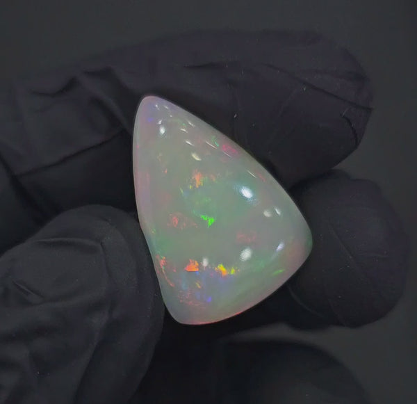 Natural Ethiopian Opal Cabochon Multi Fire | Triangle| Size: 24x17mm | 8.4Cts