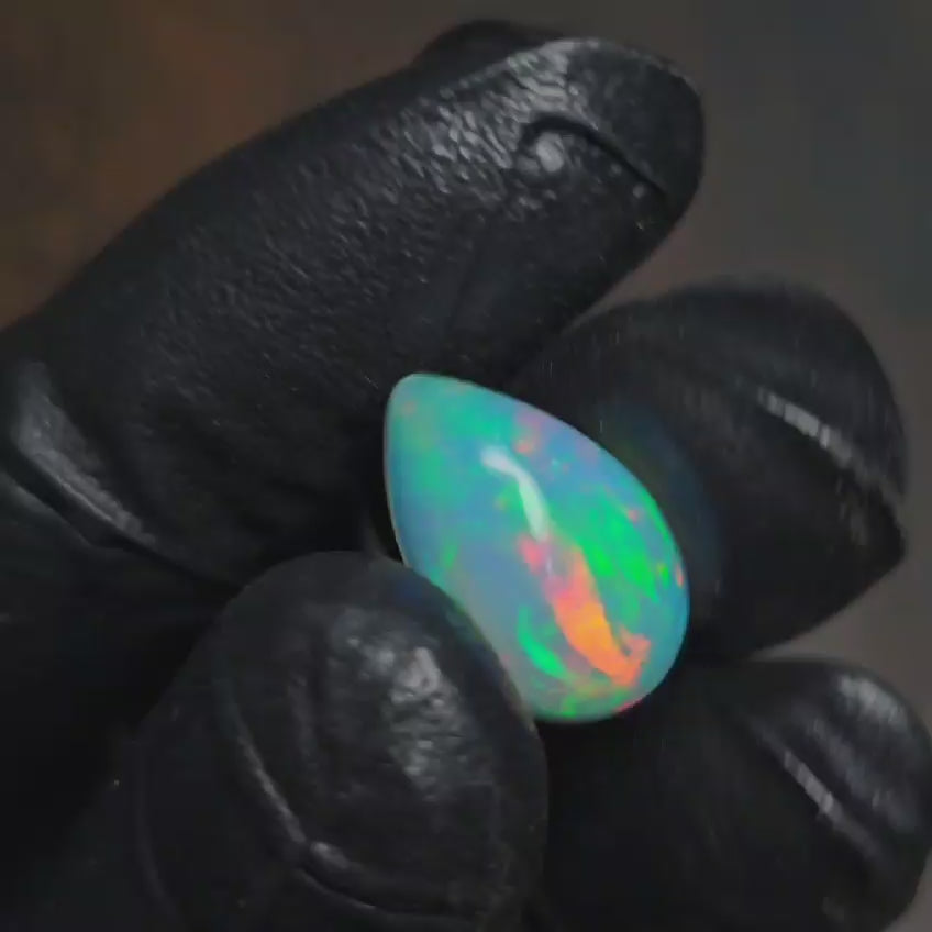 1 Pcs Natural Opal Cabochon Gemstone Pear Shape: | Size: 17x11mm