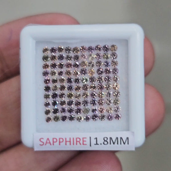 2.3cts Natural Unheated Sapphire From Tanzania| 1.8mm| Round