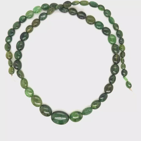 16 Inches Natural Tourmaline Beads | Oval | Beads Size:5-14mm