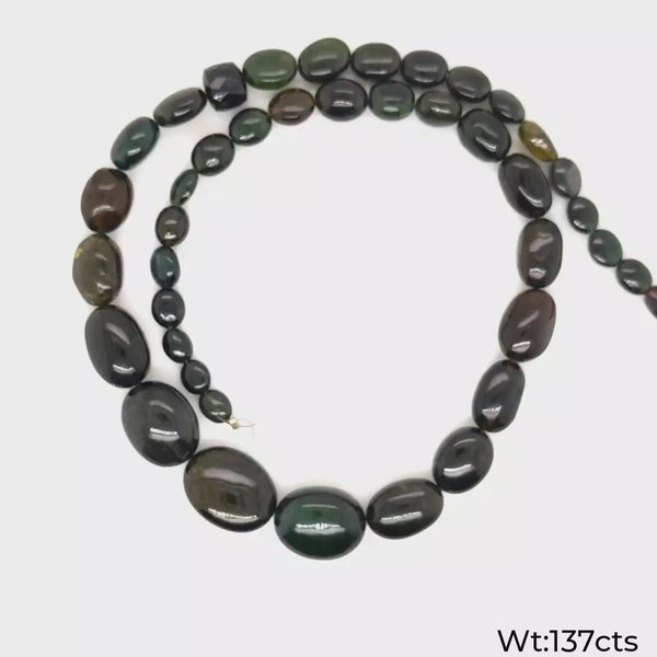 16 Inches Natural Tourmaline Beads | Oval | Beads Size:5-16mm