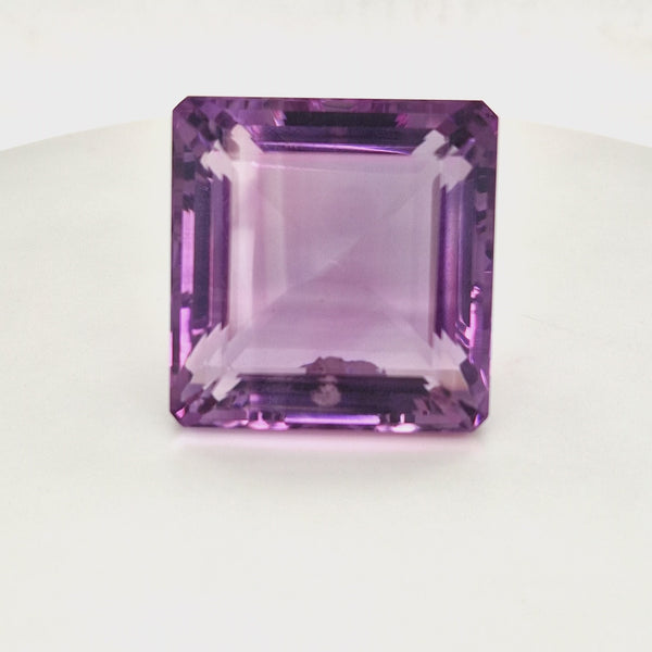 Natural Deep Color Amethyst Faceted | Rectangle | Size: 32x31MM