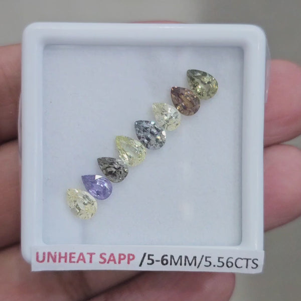 Natural Madagascar Sapphire  | 5-6mm | Pear