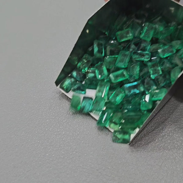 2 Pcs Natural Zambian Emerald | 6x4mm