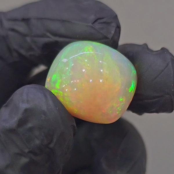 Natural Ethiopian Opal Cabochon | Rectangle | Size: 20x19mm