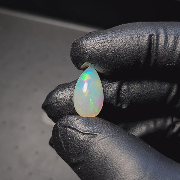 1  Pcs Of Natural Ethopian Opal  | Pear Shape | Size: 17x10mm