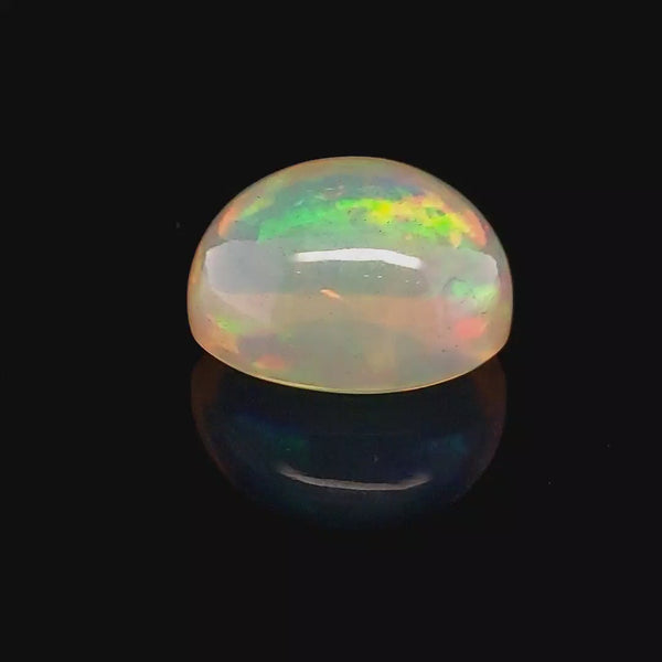 1 Pcs Of Natural Ethiopian Greenish Opal | Oval Shape | WT: 15.3 Cts| Size: 18x14mm