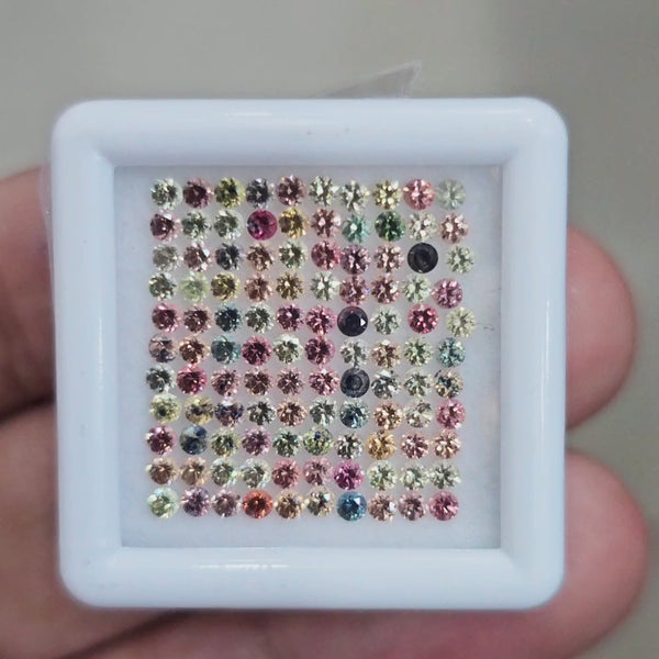 3.3Cts Natural Madagascar  Sapphire  |  1.7mm | Round | Ideal Cut