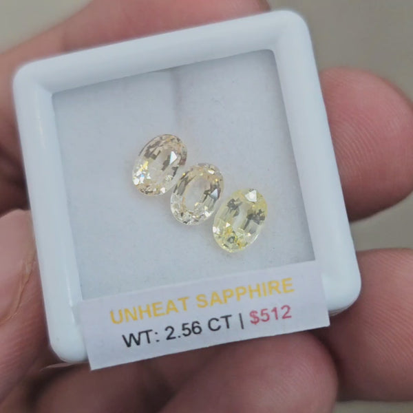 Box Of Natural Sri Lanka Unheated Sapphire  | 6x4mm | Oval