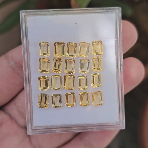 Natural Citrine Faceted | Rectangle | Size:7x5mm To 14x10mm