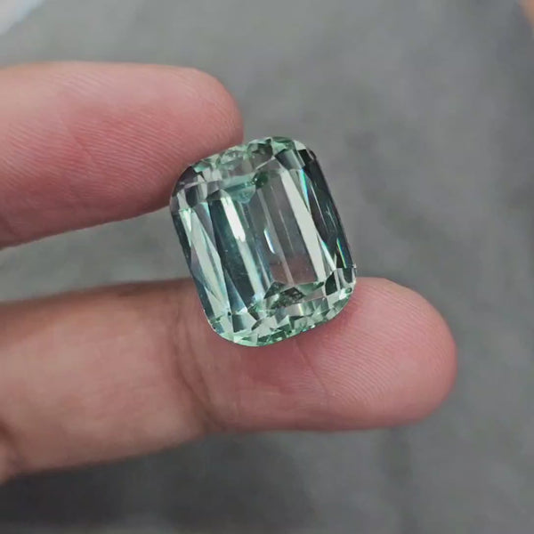 Natural Green Kunzite |  Size: 18x15mm | 30.9 Cts
