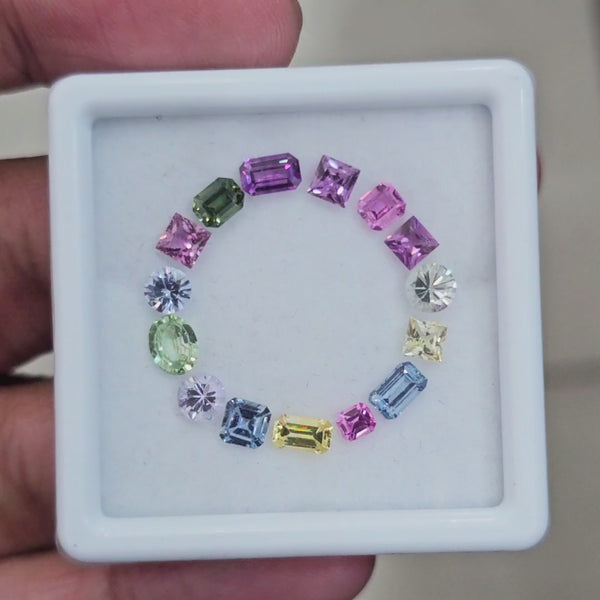 Box Of Natural Madagascar Unheated Sapphire  | 3-5mm | Mix