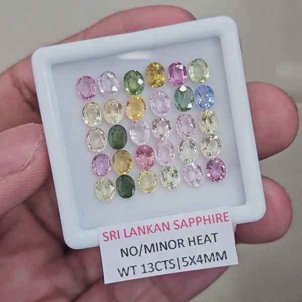 13Cts Natural Sri Lanka  Sapphire  | 5x4mm | Oval | Srilanka