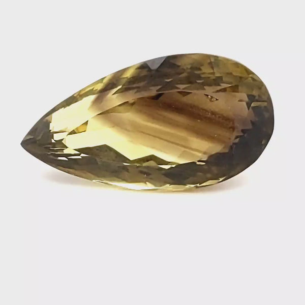 Natural Big Size Phantom Quartz Bi-Color Faceted  | Pear | Size: 27x14mm