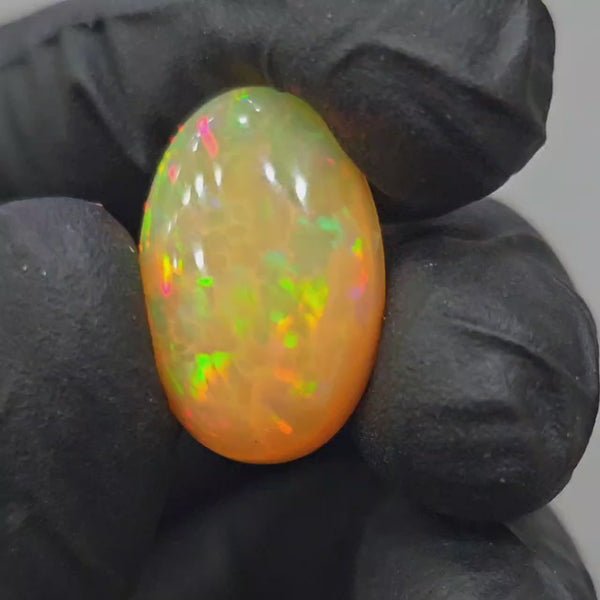 1 Pcs Of Natural Ethiopian Opal Cabochon | Oval | Size: 20x14mm