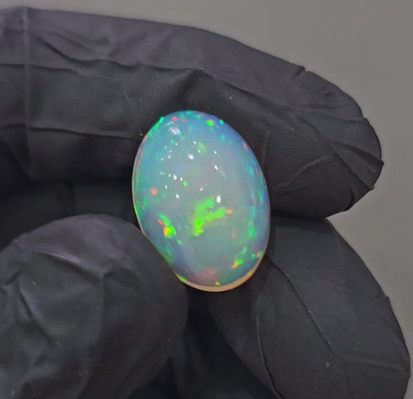 Natural Ethiopian Opal Cabochon Multi Fire | Oval| Size: 19x13mm | 9Cts