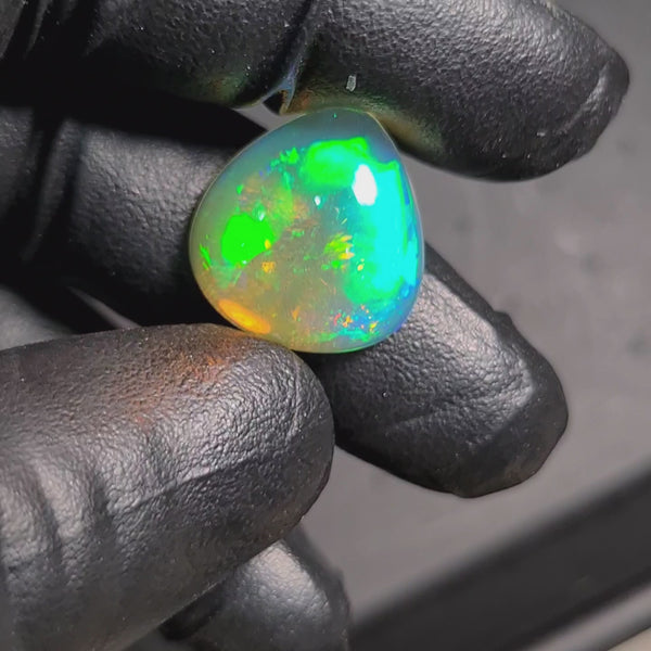 1  Pcs Of Natural Ethopian Opal  | Teardrop Shape | Size: 18x17mm