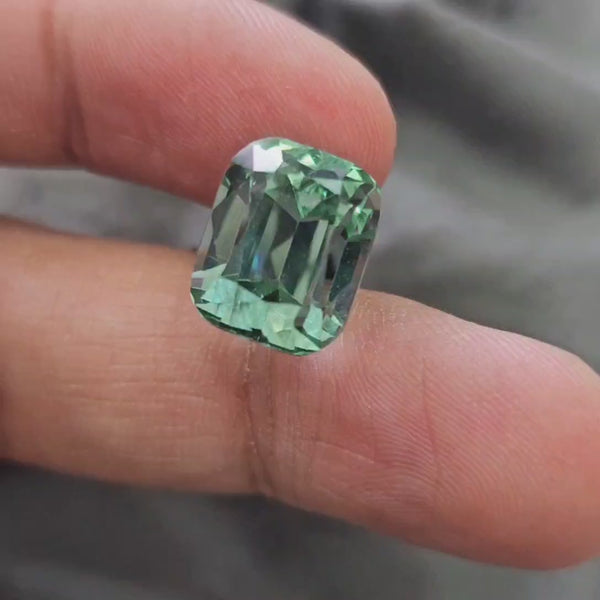 Natural Green Kunzite |  Size: 13x16mm | 21.9 Cts