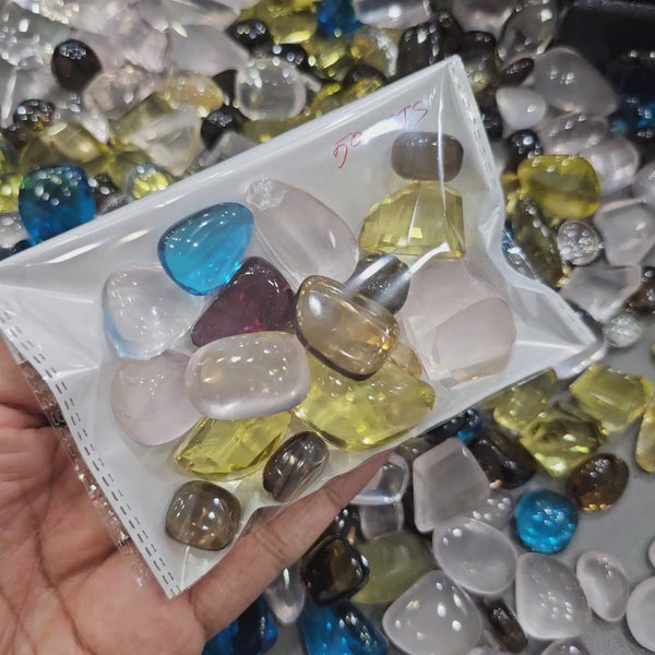 500 Carats of Tumbles: Plain and Faceted | Big sizes