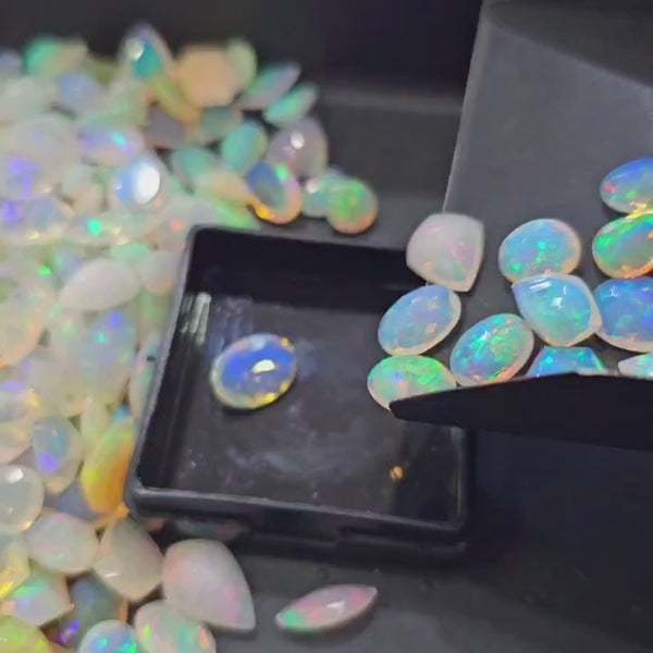 Wholesale Faceted Ethiopian Opals Scoop | Mix Fancy Shapes | 8-15mm