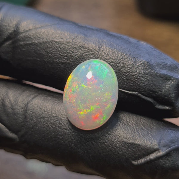 1 Pcs Of Natural Ethiopian Opal  | Oval Shape | Size: 12-16mm