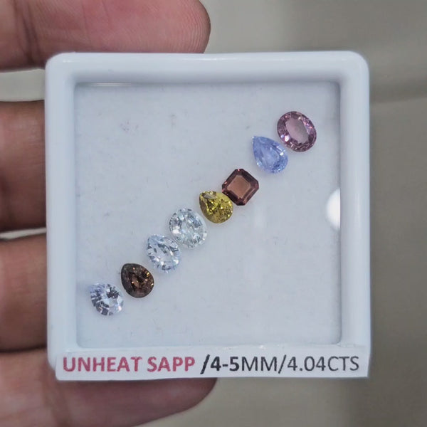 Natural Madagascar Sapphire  | 4-5mm | Mix Shape