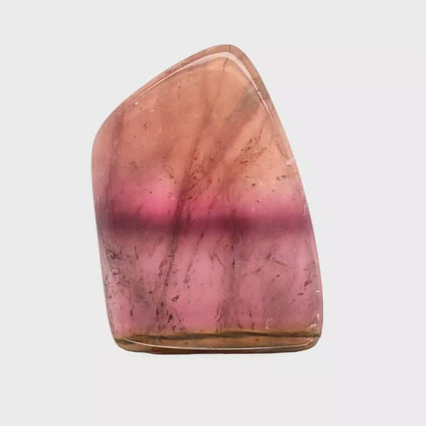 1 Pcs Of Natural Watermelon Tourmaline Slice | Size:47x33mm | With Certificate