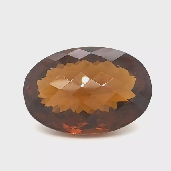 1 Pcs Of Natural Deep Konek Quartz Checker Cut|Oval| Size:29x20mm