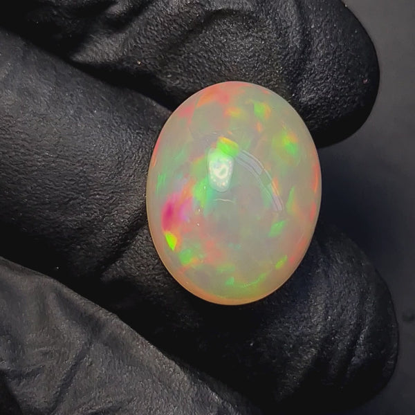 1  Pcs Of Natural Ethiopian Opal  | Oval | Size: 18x14mm