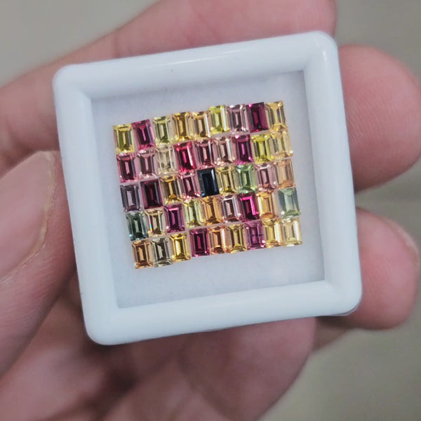 Box Of Natural Madagascar Sapphire  | 3x2mm | Rectangle | 4Cts