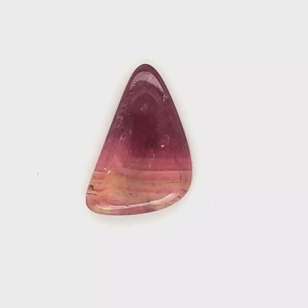 1 Pcs Of Natural Watermelon Tourmaline Slice | Size:18x13mm | With Certificate