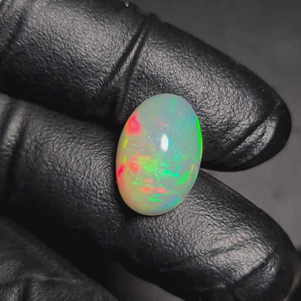 1  Pcs Of Natural Ethopian Opal  | Oval Shape | Size: 17x11mm