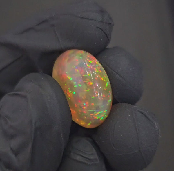 Natural Ethiopian Opal Cabochon Multi Fire | Oval| Size: 20x13mm | 12.1Cts