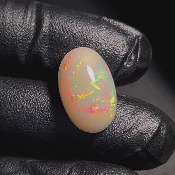 1  Pcs Of Natural Ethiopian Opal  | Oval Shape | Size: 19x12mm