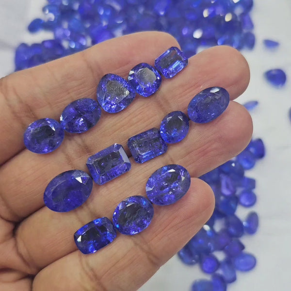 1Pcs Natural Tanzanite Faceted | Included | 9-10mm