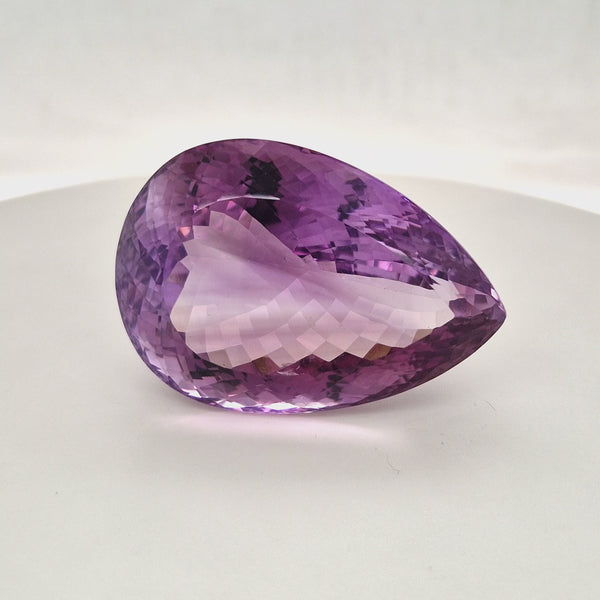 Natural Deep Color Amethyst  Faceted | Pear | Size: 43x31MM