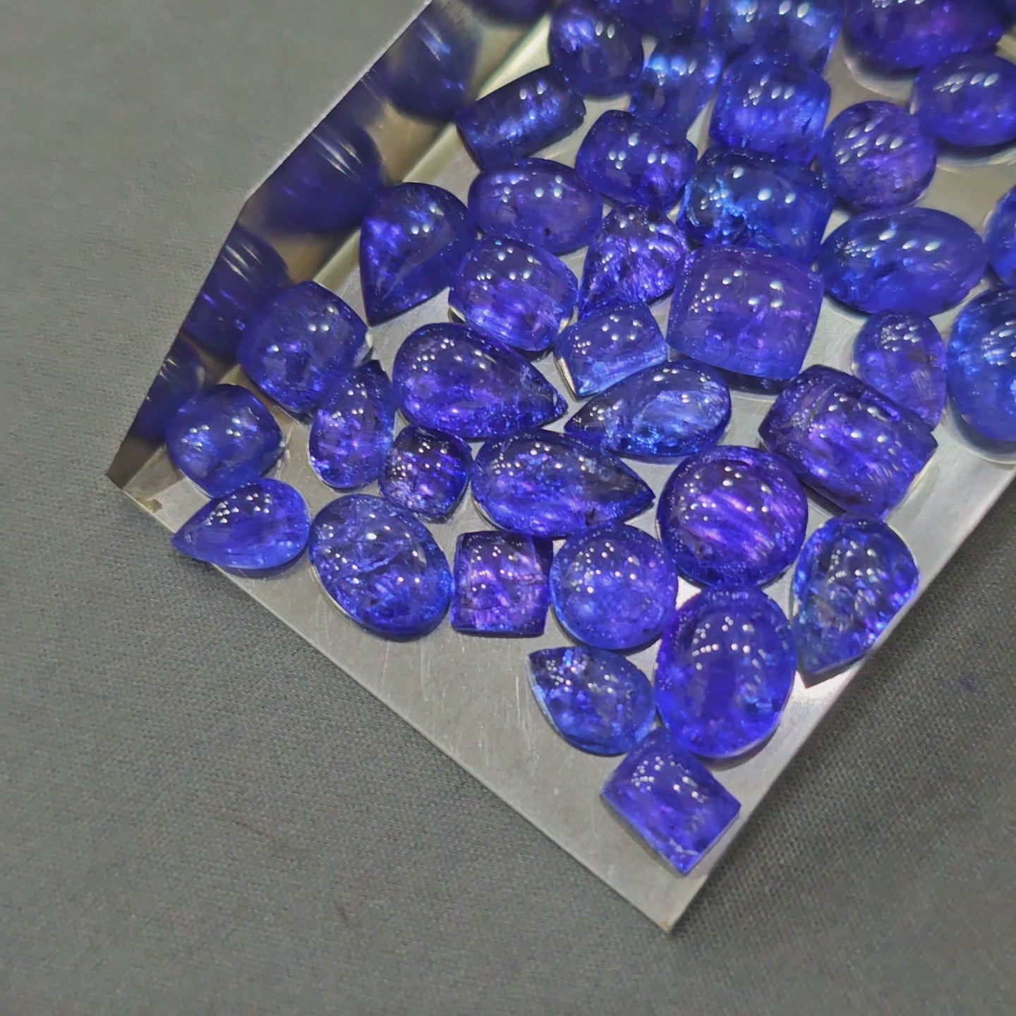 Natural Tanzanite Cabochons | 10mm sizes | Choose your shape