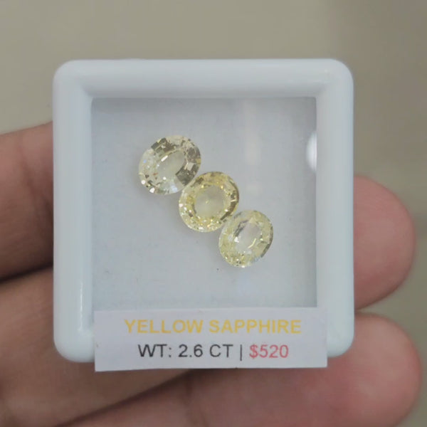 Box Of Natural Sri Lanka Unheated Sapphire  | 6x5mm | Oval