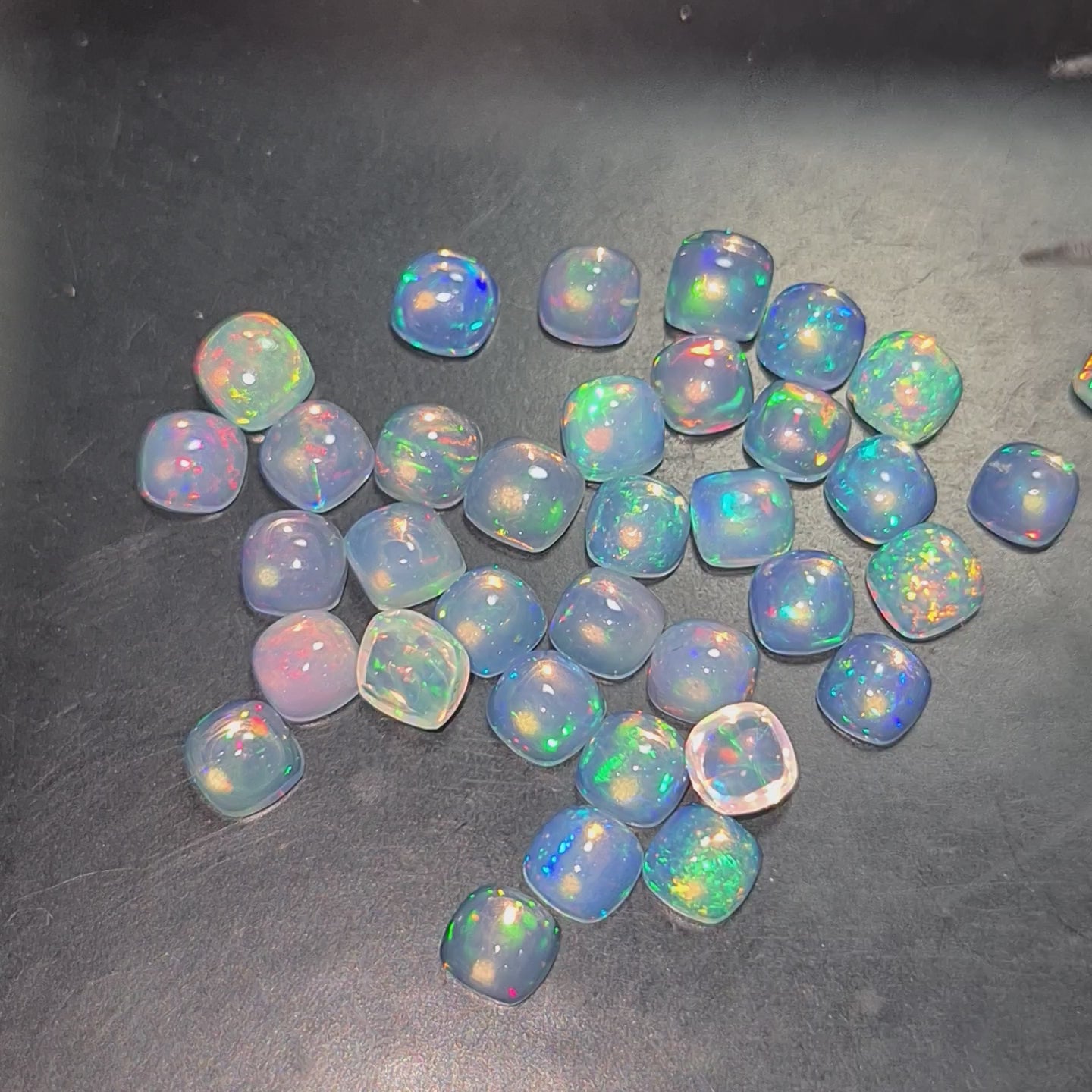 Wholesale Lot: 25 Pcs Natural Opal Cabochon 4mm |  | Ethiopian Mined Untreated