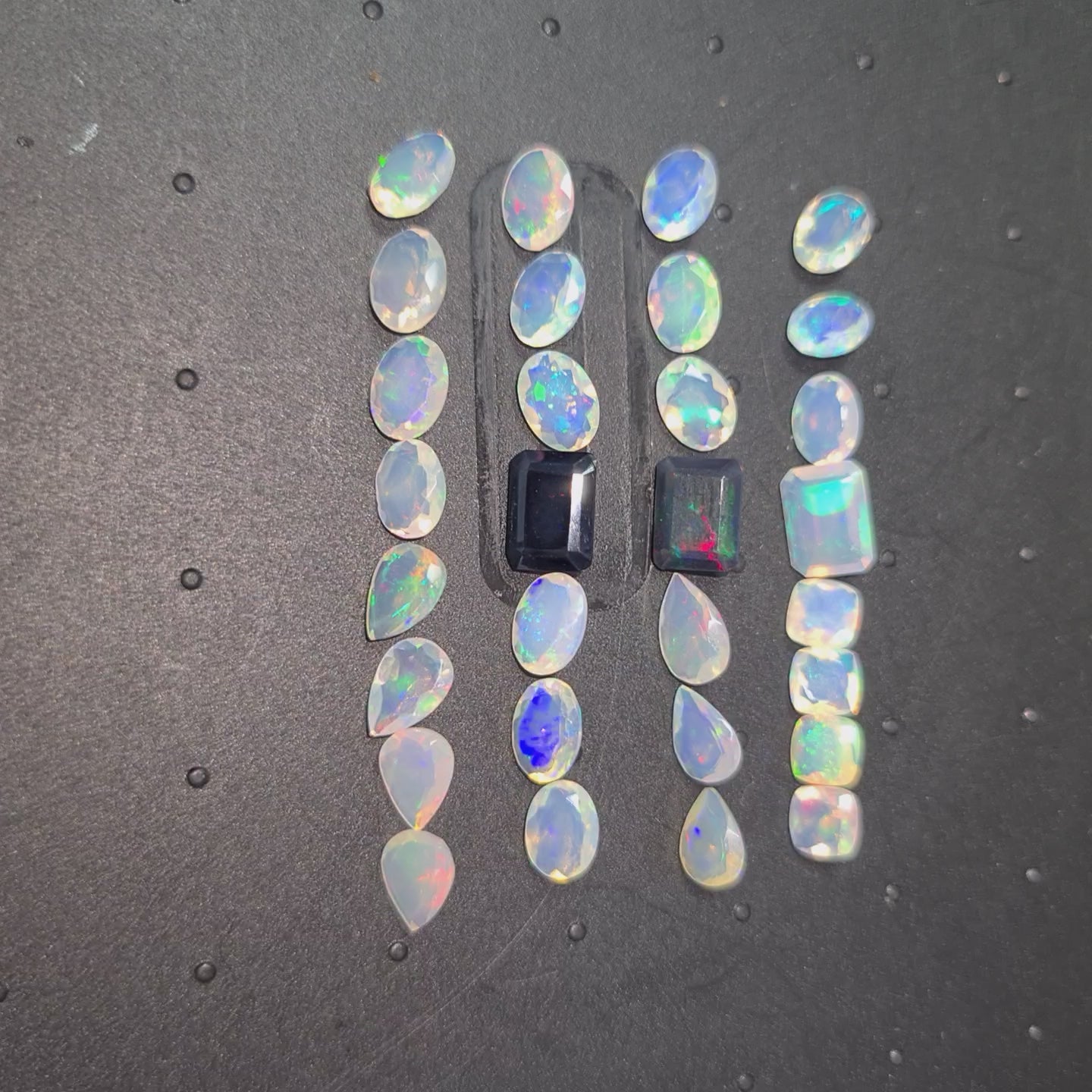 Wholesale Lot: 30 Pcs Natural Opal Faceted 5-8mm | 14Cts Approx. | Ethiopian Mined Untreated