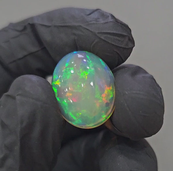 Natural Ethiopian Opal Cabochon Multi Fire | Oval| Size: 20x16mm | 9Cts