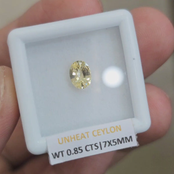 Natural Unheated Sapphire From Ceylon | 7x5mm| Oval