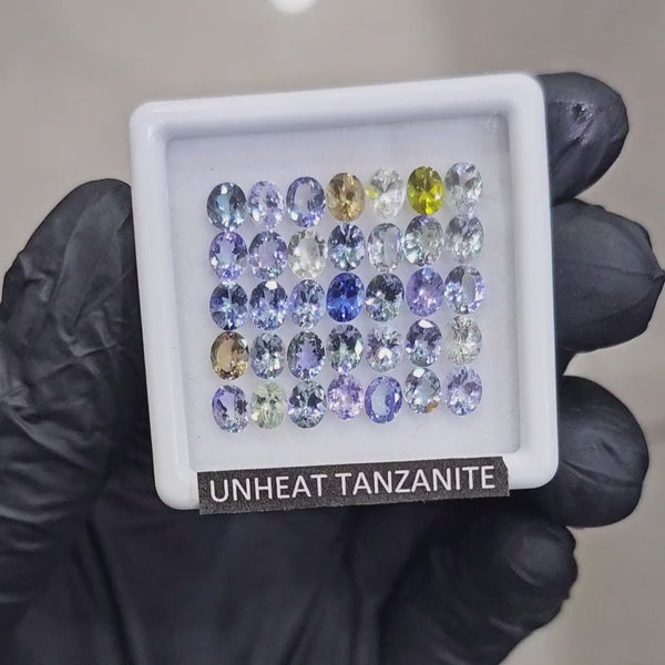 35 Pcs Of Natural Unheated Tanzanite Faceted | Shape: Oval | Size: 5x4mm