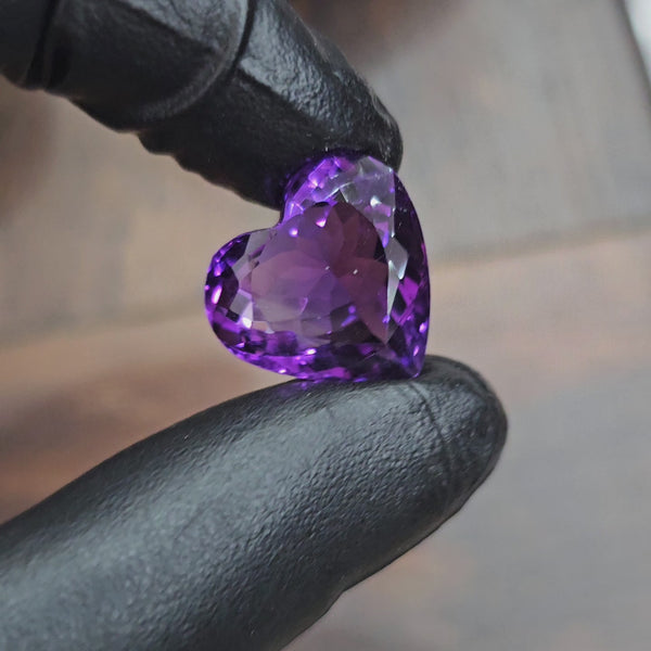 1 Pc Large Natural Amethyst | Dark Flawless | 18mm