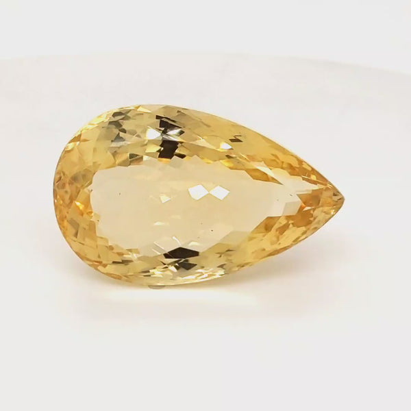 Natural Big Size Citrine Faceted  | Pear | Size: 32x20mm