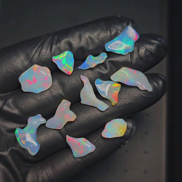 15 Pcs of Polished Opal slices | 12-16mm Sizes