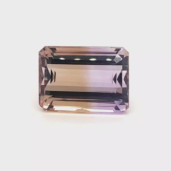 Natural Big Size Ametrine Bolivia Faceted | Rectangle Shape | Size:24x17mm