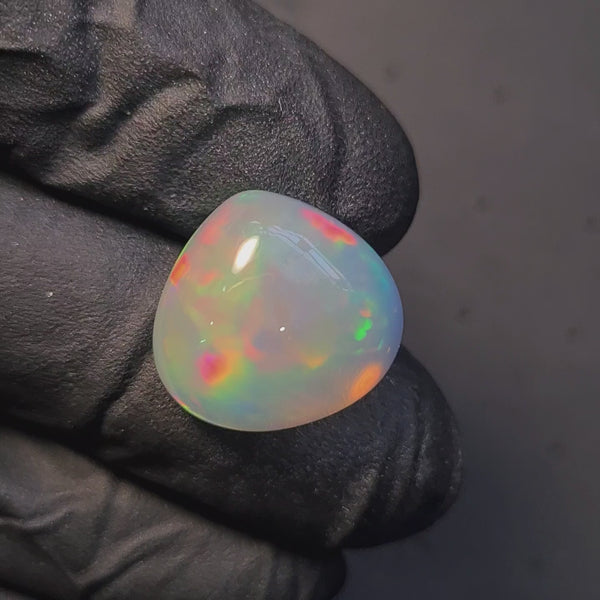 1  Pcs Of Natural Ethiopian Opal  | Teardrop | Size: 16x17mm